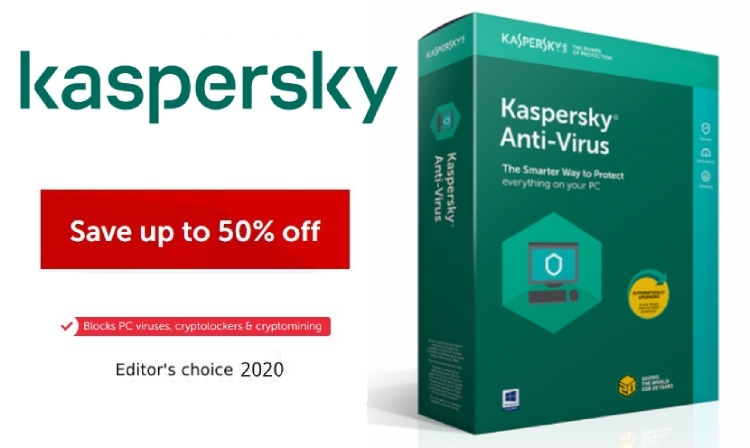 Oferta de Antivirus Kaspersky.
