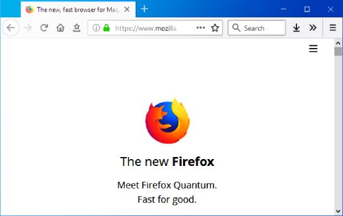 El navegador Firefox.